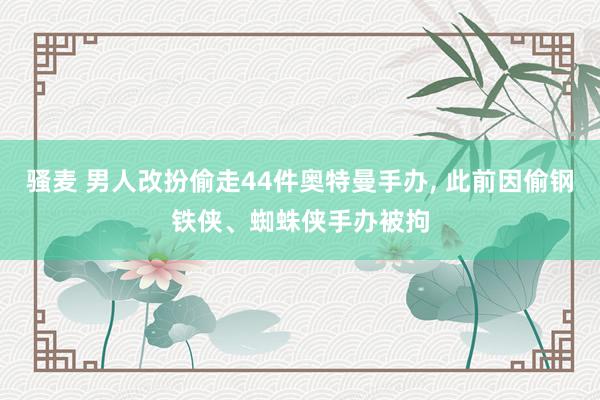 骚麦 男人改扮偷走44件奥特曼手办， 此前因偷钢铁侠、蜘蛛侠手办被拘